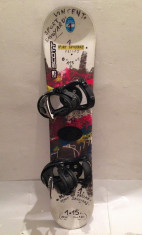 PLACA SNOWBOARD SCOTT 115CM + LEGATURI BURTON foto