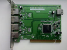 Card PCI adaptor la 5 x USB 2.0 NEC. foto