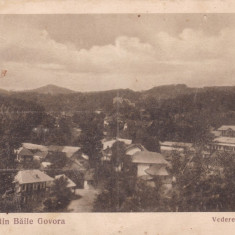 CARTE POSTALA BAILE GOVORA Vedere generala Circulata 1925