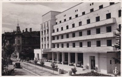 CARTE POSTALA BAILE GOVORA Hotel Balneara Circulata 1937, timbrele lipsa foto