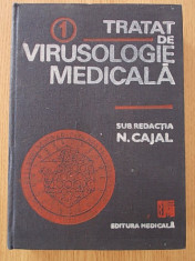 TRATAT DE VIRUSOLOGIE MEDICALA- N. CAJAL- 1990, CARTONATA foto