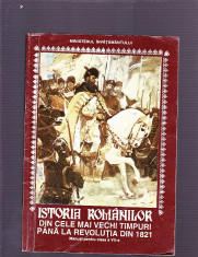 ISTORIA ROMANILOR -DIN CELE MAI VECHI TIMPURI PINA LA REVOLUTIA DIN 1821 MANUAL PENTRU CLASA -7 -A foto