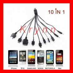 C09 - Cablu date, alimentare 10 in 1 - USB pentru Nokia, Samsung, Sony, Motorola foto