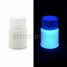 Vopsea fluorescenta reactiva UV alba foto