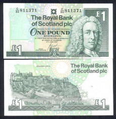 !!! SCOTIA - 1 POUND 2001 - P 351e - UNC /// THE ROYAL BANK OF SCOTLAND foto