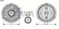 Cupla, ventilator radiator OPEL OMEGA A 3.0 - AVA QUALITY COOLING OLC555 foto