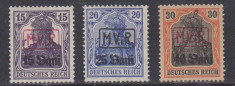 1917 - OCUPATIA GERMANA - SERIE COMPLETA 3 VALORI - MNH - SUPRATIPAR &amp;quot;MVIR&amp;quot; foto