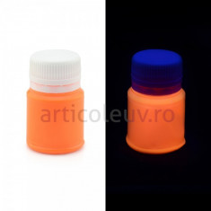 Vopsea fluorescenta reactiva UV orange foto