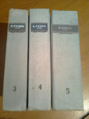 OPERE ~ KONST. FEDIN - 3VOL.(vol. 3; 4 si 5) foto