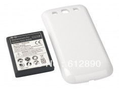 Baterie acumulator extins 4300 mah + capac spate Samsung Galaxy S3 i9300 foto