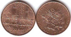 Franta 10 Francs 1984 foto