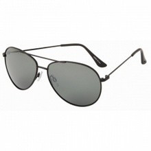 Ochelari de soare tip aviator cu oglinda TOP GUN rama neagra foto