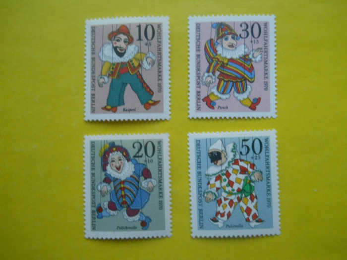 HOPCT GERMANIA MARIONETE 4 VAL 1970 MNH 103 D