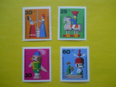 HOPCT GERMANIA JUCARII DE LEMN 4 VAL 1971 MNH 177 foto