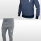 Trening - Polo Ralph Lauren - Simplu - Albastru Cu Pantaloni Conici Gri - Editie Noua 2015 - Masuri S M L XL B202