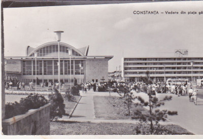 bnk cp Constanta - Vedere din piata garii - circulata foto