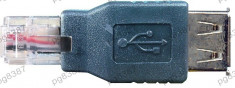 Adaptor USB A mama - RJ11 (6P/4C) tata - 126907 foto