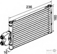 Radiator racire ulei, cutie de viteze automata MERCEDES-BENZ E-CLASS limuzina E 280 CDI - BEHR HELLA SERVICE 8MO 376 747-201 foto