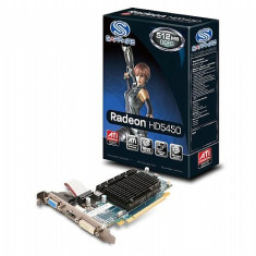 Placa Video Saphire PCI-E ATI RADEON HD5450 2 GB DDR3 64 BIT RETAIL foto