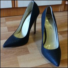 Pantofi Stiletto Botinelli ( Negri - Marimea 37 ) foto