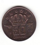 Belgia (Belgie) 50 centimes 1976 - KM#149.1 Type B