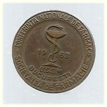 Insigna Conf.Nat.de Medicina Bucuresti 1963 foto