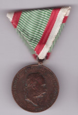 Austro-Ungaria - Medalie Franz Joseph 2 december 1873 foto