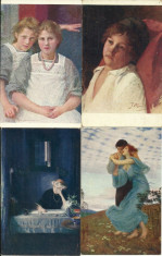 Pictura - lot carti postale vechi foto