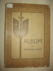 ALBUM DE CRESTATURI IN LEMN = D.COMSA , 1909(41 planse cromolitografiate) + BONUS :COVOARE VECHI ROMANESTI- O.GEORGE,9 PLANSE foto