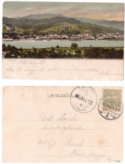 Orsova - Vedere de sus, Dunarea, circulata 1905 foto