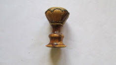 INSTRUMENT MUZICAL-DARABUKA(tarabana)-lemn si piele,miniatura-pentru colectionari foto