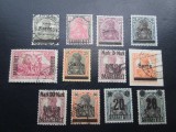 4258-I-Set de 12 Timbre vechi Germania Reich- Sarre, originale sarniera 1930- 40, Nestampilat