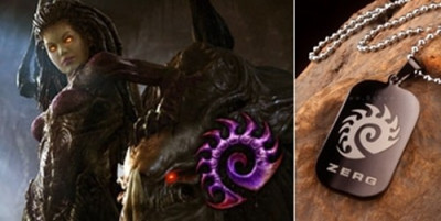 Dog Tag Negru (DogTag) Starcraft Zerg foto