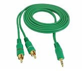 Cablu audio jack 3,5mm tata la 2RCA tata, 1,5m foto