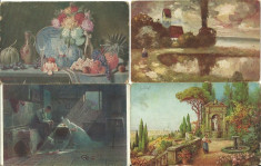 Pictura - lot carti postale vechi foto
