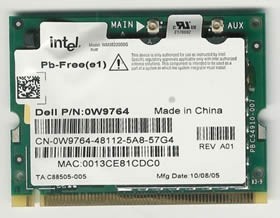 Wifi placa retea Dell D410 D510 Dell Inspiron 1300 6000 wireless mini pci card foto