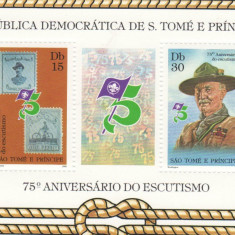 COLITA TIMBRE DAN. .SAO TOME E PRINCIPE 1982 CERCETASI 15 E