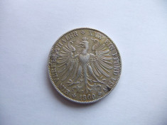 Thaler Frankfurt argint 1860 foto