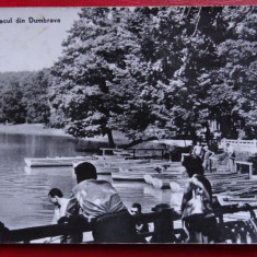 Carte Postala - RPR - Alb Negru - Sibiu- Lacul din Dumbrava