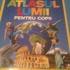 ATLASUL LUMII PENTRU COPII,NATIONAL GEOGRAPHIC KIDS,CARTONAT FORMAT MARE