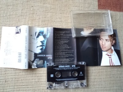 Darren Hayes Spin 2002 caseta audio muzica synth pop electronic cu mapa texte foto