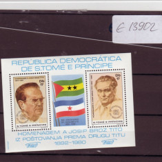 BLOC TIMBRE SAO TOME E PRINCIPE 1982 JOSIP BROZ TITO 9 E