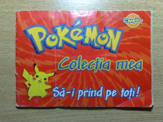 Album Pokemon &amp;quot;Colectia Mea&amp;quot; Chipita, Complet 100 %, contine 160 stikere foto