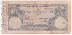 (3) BANCNOTA ROMANIA - 100.000 LEI 1945 (7 AUGUST 1945) foto