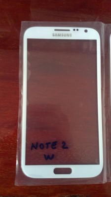 Geam Samsung Galaxy Note 2 N7100 Touchscreen STICLA ALBE foto