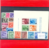 RO-179=ROMANIA 1937=Toate timbrele aparute in anul 1937,5 serii Mic cu SARNIERA, Nestampilat