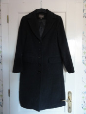 Palton superb lana gri antracit, marca Easy Comfort, original, femei mar 38 foto