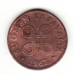 Finlanda 1 penni 1967 - "Hanun Vaakuna"