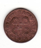 Finlanda 1 penni 1969 - &quot;Hanun Vaakuna&quot;