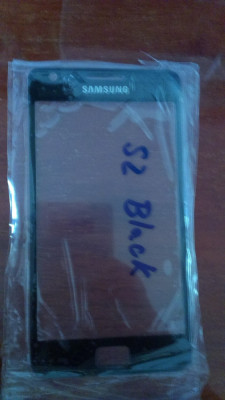 geam Samsung Galaxy S2 i9100 STICLA ECRAN Touchscreen NEGRU ORIGINAL foto